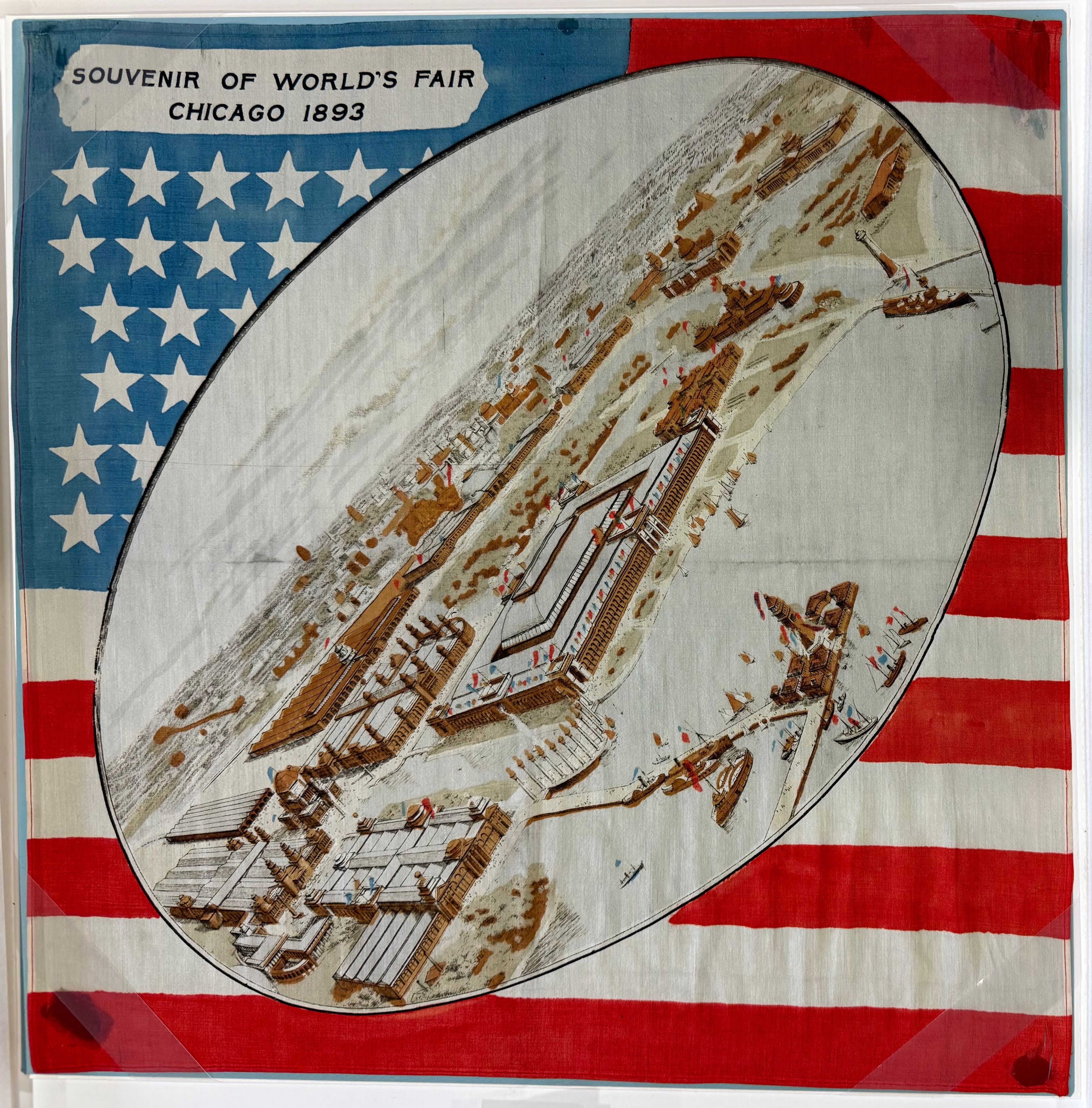 Souvenir of World's Fair Chicago 1893 (handkerchief)